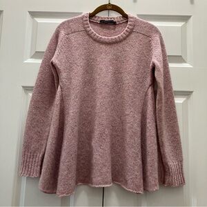 Balenciaga Knits Vintage 100% Wool Sweater Swing Peplum France size 40 Small